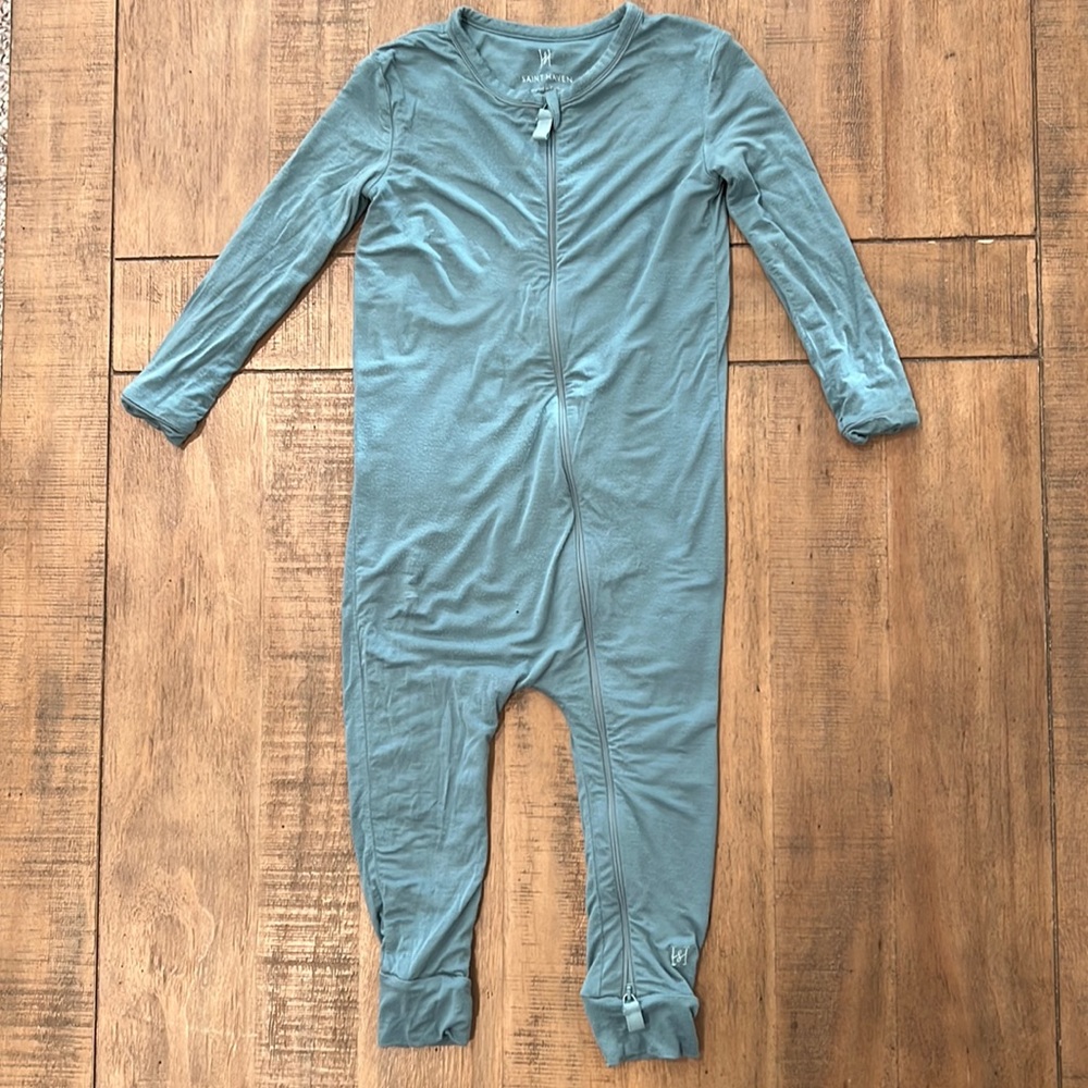 Kids Long Sleeve Bodysuit - Teal
